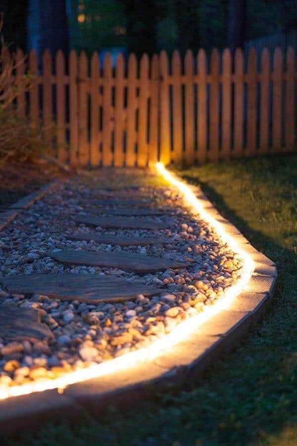 Any path or walkway in your yard is just begging to be lined with path lights. Path, or walkway lighting, is great for lining any structure in your backyard.