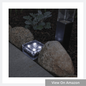 Glass Solar Brick with LED Lights