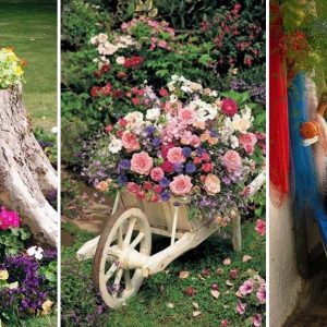 15 Ways To Decorate Your Garden With Recycled Materials