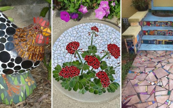 20 Beautiful Ideas With Garden Mosaics