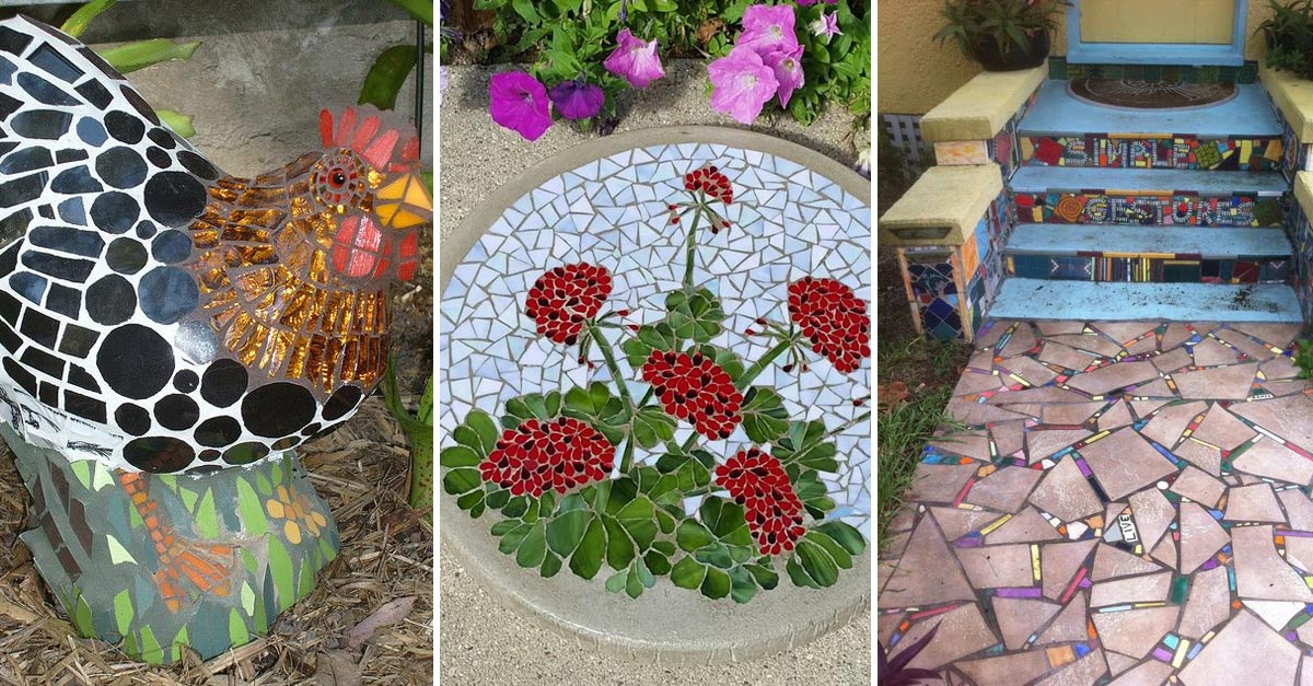 20 Beautiful Ideas With Garden Mosaics