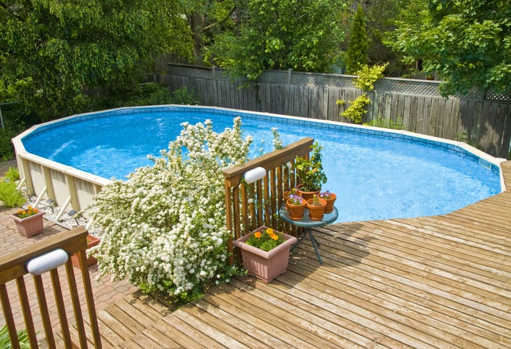 How to Build Your Own Above Ground Pool Deck | Yard Surfer